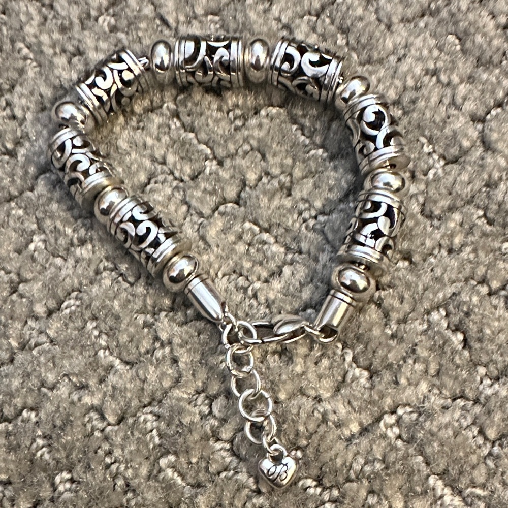 Brighton Elegant Silver Beaded Bracelet